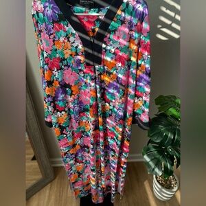 Floral Ms. Elaine House Coat